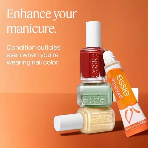 essie Nail Care, Apricot Cuticle Oil & Nail Treatment, On A Roll 0.46 fl oz | Hydrates & Conditions Nails thumbnail 6