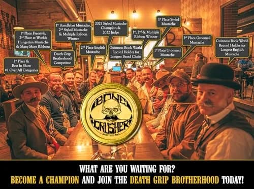 THE VINTAGE GROOMING CO. Bone Crusher Mustache Wax 28.35 g (1 oz) | Extra Strong Hold for All Mustache Styles thumbnail 6