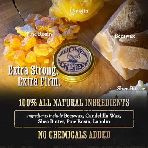 THE VINTAGE GROOMING CO. Bone Crusher Mustache Wax 28.35 g (1 oz) | Extra Strong Hold for All Mustache Styles thumbnail 5