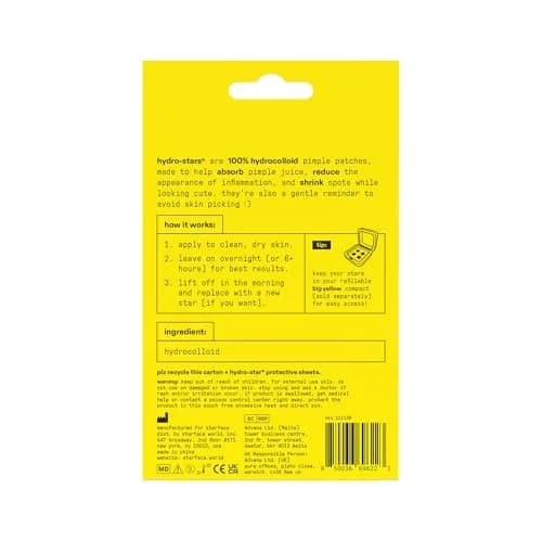 Starface Hydro-Star® Hydrocolloid Pimple Patch 96 ct | Star-Shaped Cover & Protect thumbnail 7