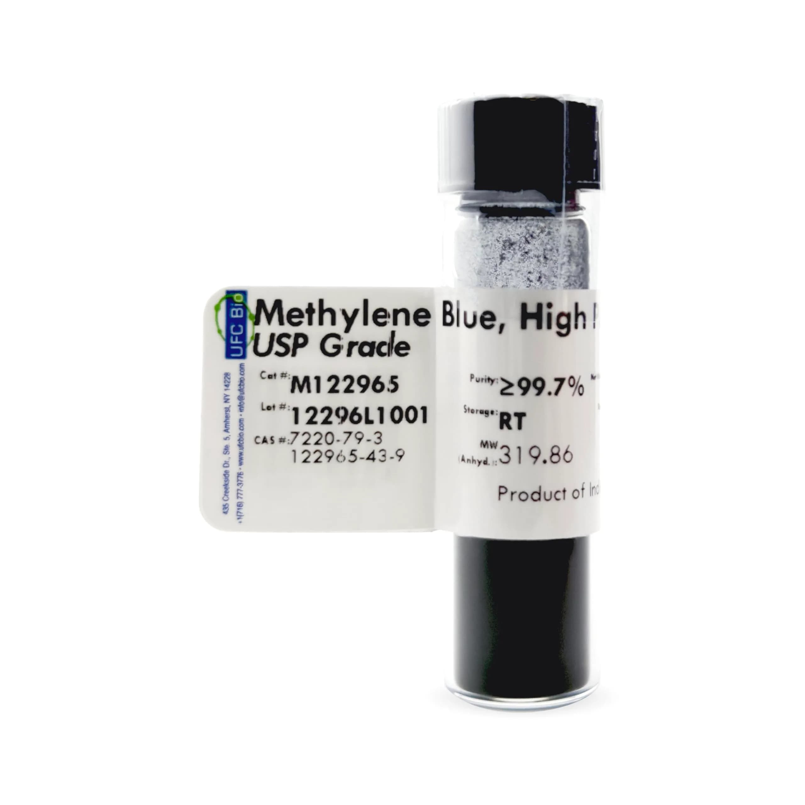 UFC Bio Methylene Blue Powder USP Grade 1 gram | Lab Chemical for Research & Manufacturing - main product image