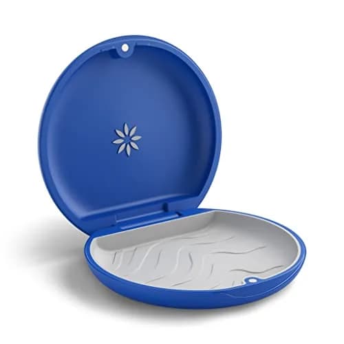 INVISALIGN Royal Blue Bear Retainer Case | Medical-Grade Thermoplastic, Magnetic Closure, Ventilated (8.7 x 8.7 x 2.2 Inch) thumbnail 2