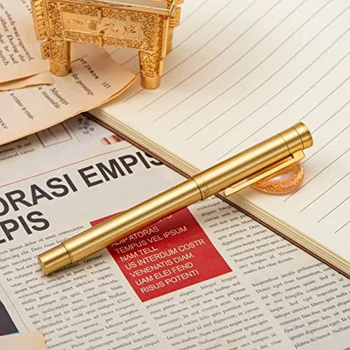 Asvine Brass Bent Nib Fountain Pen 138mm (5.43 in) | Calligraphy Writing Instrument thumbnail 7