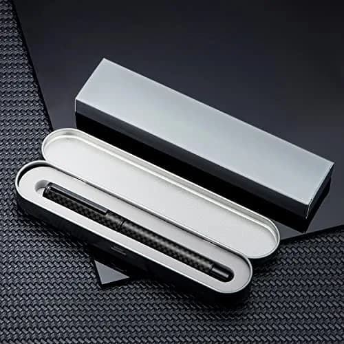 Asvine Black Carbon Fiber Fountain Pen Extra Fine Nib | Smooth Writer thumbnail 6