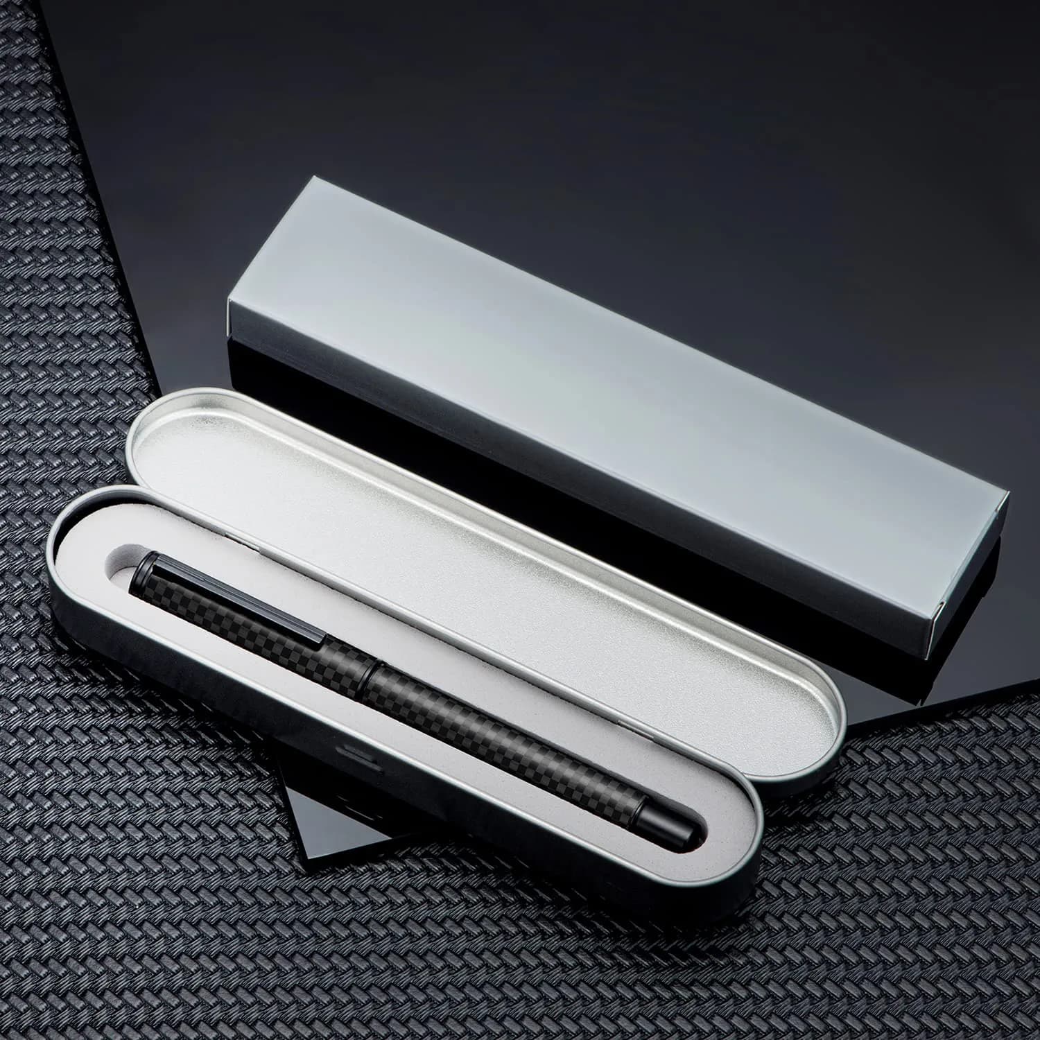 Asvine Hongdian 1851 Carbon Fiber Fountain Pen with Medium Nib - Smooth Writing thumbnail 6