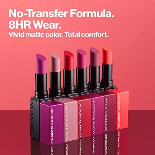 Revlon ColorStay Suede Ink Lipstick, 013 Stir The Pot, 2.5ml (0.09 fl oz) | 8-Hour Transfer-Proof Matte Color thumbnail 4