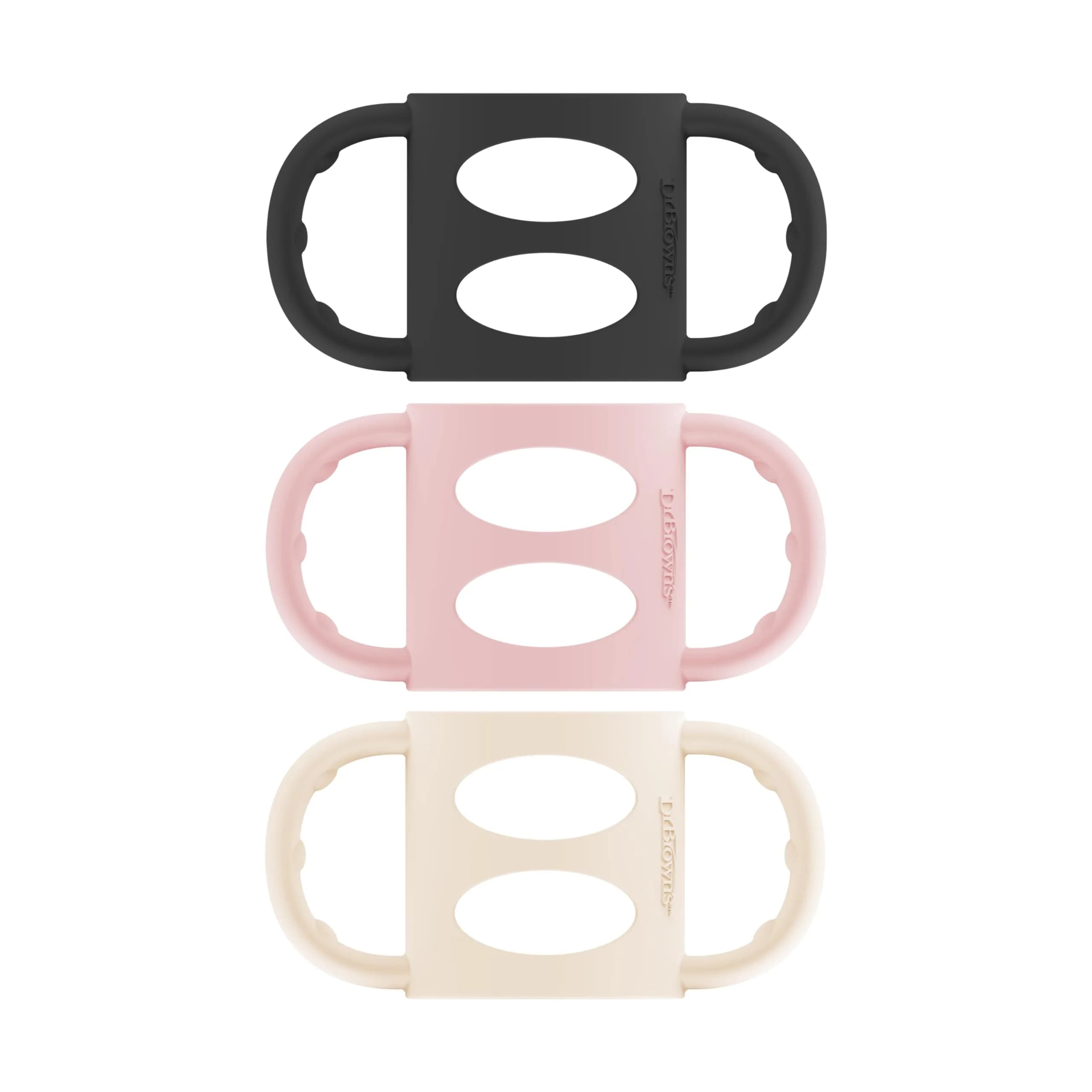 Dr. Brown's Silicone Bottle Handles for Narrow Bottles, 3-Pack | Practice Independent Drinking - main product image