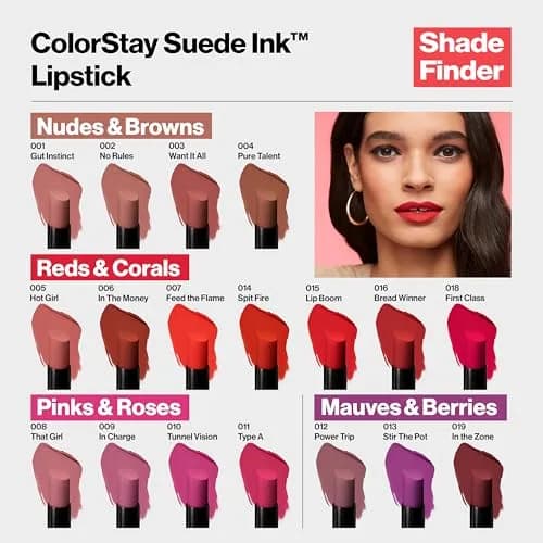 Revlon ColorStay Suede Ink Lipstick, No Rules | Waterproof, Matte, 0.09 oz thumbnail 5