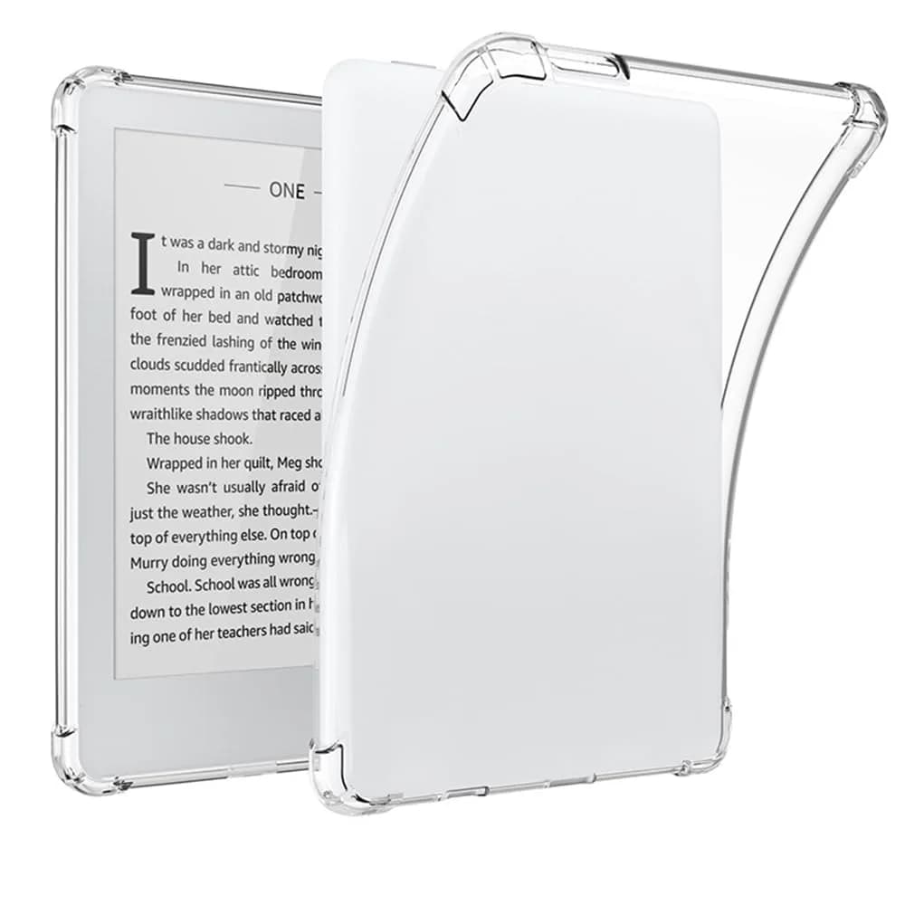 SFFINE Clear Case for 6" Kindle 10th Gen 2019 | Transparent TPU Cover Slim & Reinforced Corners - main product image