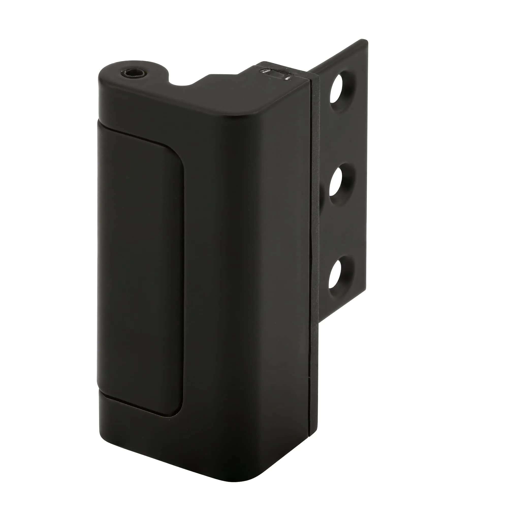 Prime-Line U 11449 High Security Door Reinforcement Lock, Matte Black, 3 in. Screws | Resists 800 lbs Force - main product image