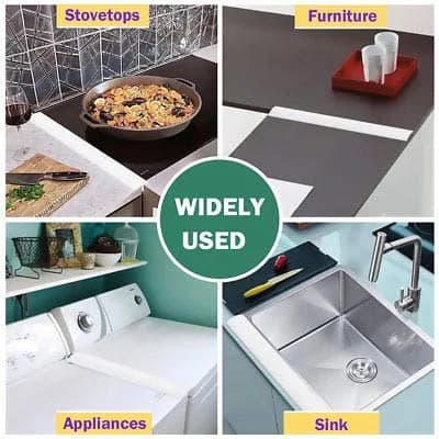 REEDTOCK Silicone Stove Gap Covers 21 inches (63.9 cm) | Seals Gaps Between Stove and Countertop thumbnail 8