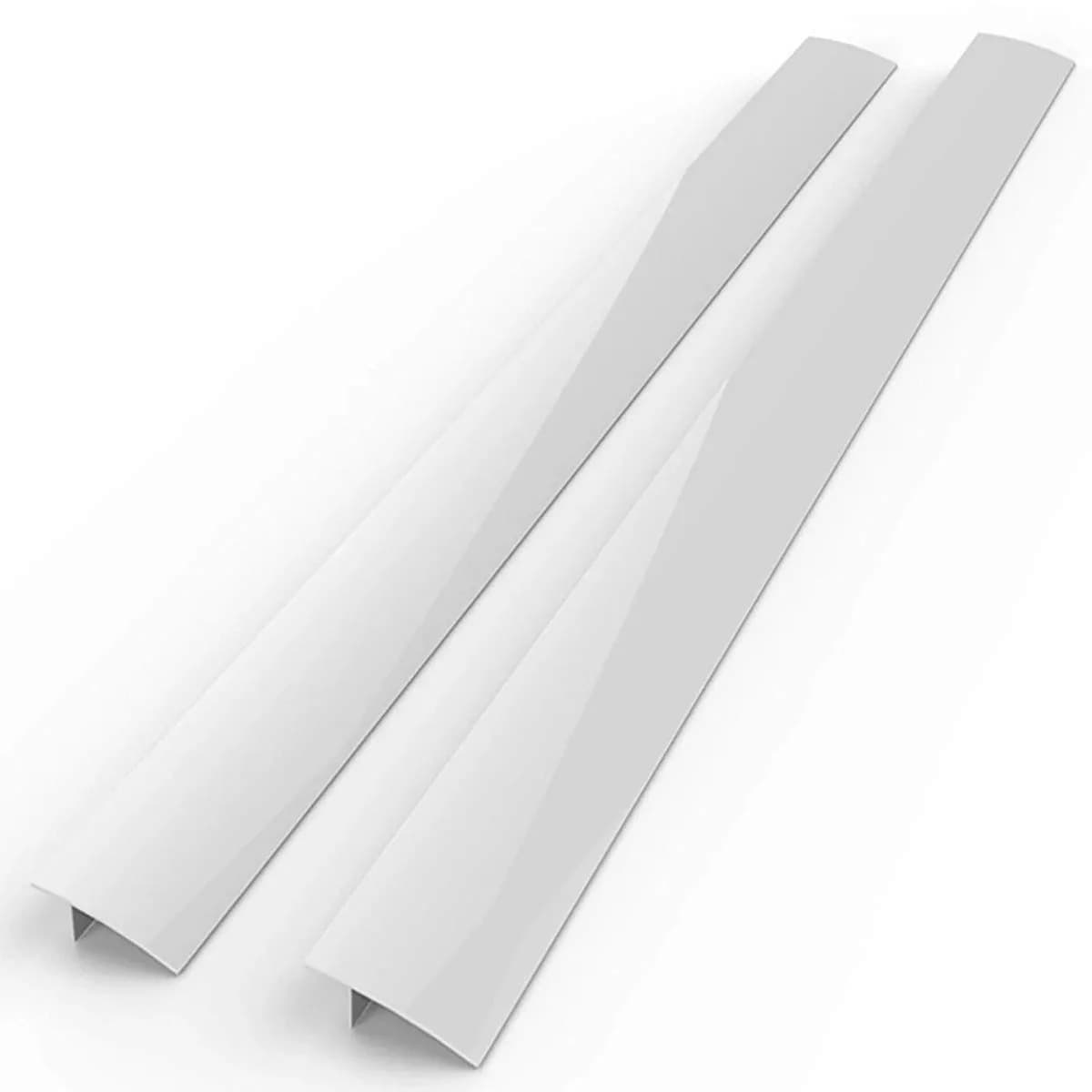 REEDTOCK Kitchen Stove Counter Gap Cover 2 Pack, 25 Inches White | Seals Gaps Between Appliances — 21'' White