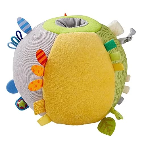 HABA Soft Sensory Ball Discovery Toy with Rattle & Tags, 16.5 cm (6.5") | Machine Washable Baby Toy for 6+ Months thumbnail 1
