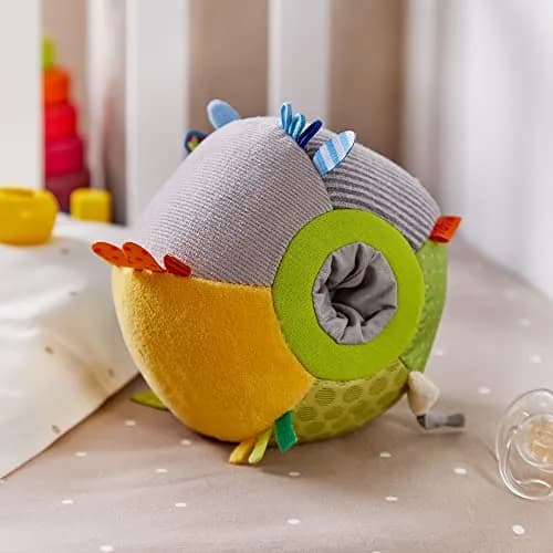 HABA Soft Sensory Ball Discovery Toy with Rattle & Tags, 16.5 cm (6.5") | Machine Washable Baby Toy for 6+ Months thumbnail 4