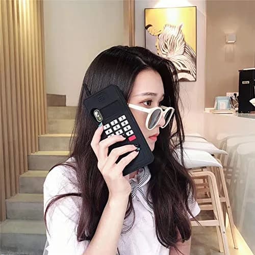 UnnFiko Retro Cellphone Silicone Case for iPhone 14 (6.1-inch) | Fun Stand Feature thumbnail 6