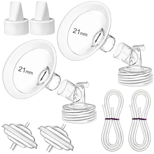 PUMPMOM-US 21mm Breast Pump Parts Kit for Spectra S1/S2/9+ | BPA-Free Polypropylene thumbnail 1