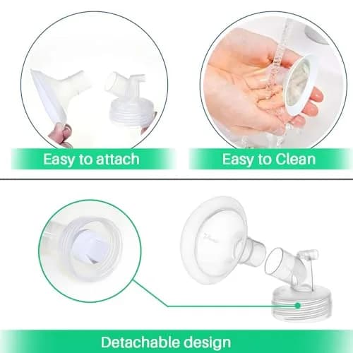 PUMPMOM-US 21mm Breast Pump Parts Kit for Spectra S1/S2/9+ | BPA-Free Polypropylene thumbnail 5