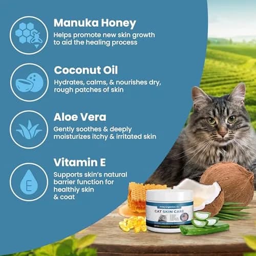 ResQ Organics Cat Paw Balm 8 oz | Hot Spot & Dermatitis Relief for Cats thumbnail 2
