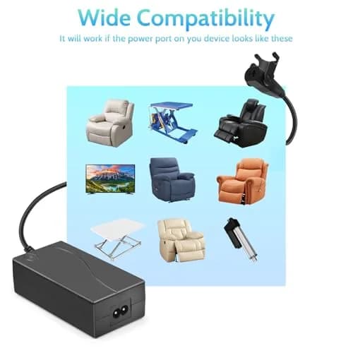 Sopito Power Supply for Recliner 29V 58W | AC/DC Adapter with 3 Cables for Lift Chairs thumbnail 4