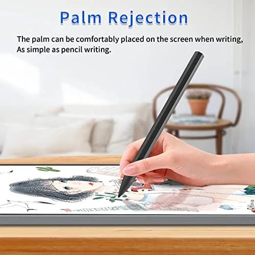 SSS·GRGB Rechargeable Stylus Pen for HP Envy/Pavilion/Spectre X360/X2 (Black) | MPP 2.0, 4096 Pressure, Tilt, Palm Rejection thumbnail 4