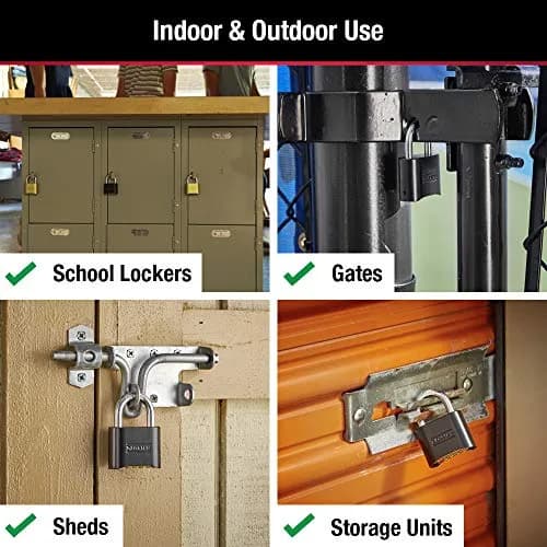 Master Lock Resettable Combination Padlock 2-Pack | Hardened Steel Shackle for Gym Lockers & Outdoor Gates thumbnail 2