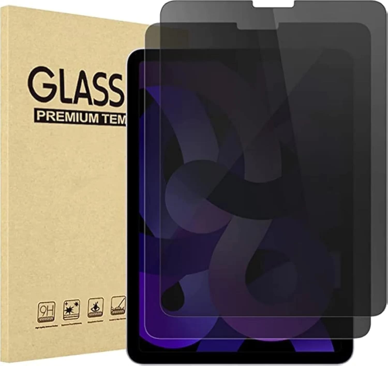 ProCase Privacy Screen Protector for iPad Air 5th 2022 / Air 4th 2020 / iPad Pro 11 4th 2022 / 3rd 2021 / 2nd 2020 / 1st 2018 | Anti-Spy Tempered Glass — 10.9 inches