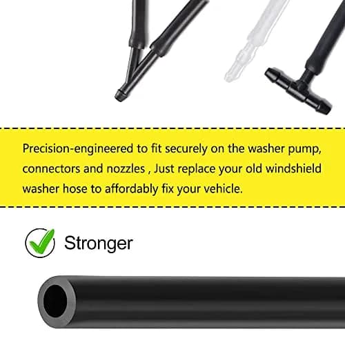 DWARFOO Windshield Washer Hose Kit, 4 Meter (157 inch) | Durable Rubber, Universal Fit for Cars & Trucks thumbnail 4
