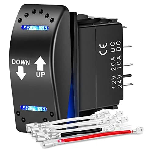 Nilight Momentary DPDT Rocker Switch 12V/24V | Heavy Duty Reverse Polarity Control thumbnail 1