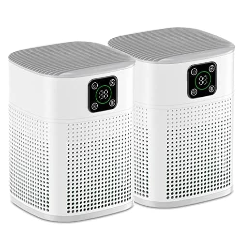 Honeyuan H13 HEPA Air Purifier 2 Pack - 2190 sq ft Coverage | Quiet 24dB Sleep Mode, 3-Stage Filtration, Smart Touch Control thumbnail 1