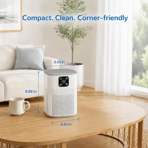 Honeyuan H13 HEPA Air Purifier 2 Pack - 2190 sq ft Coverage | Quiet 24dB Sleep Mode, 3-Stage Filtration, Smart Touch Control thumbnail 6