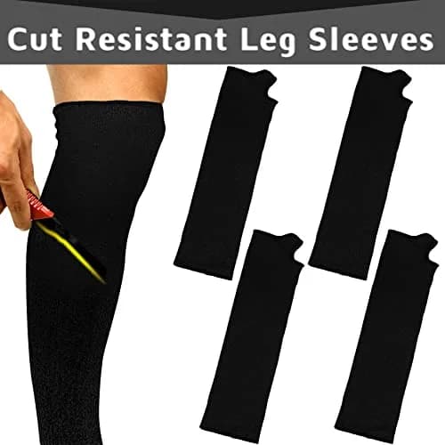 Zhanmai Cut Resistant Leg Sleeves for Safety | Breathable & Lightweight (Heel Hole Style) thumbnail 7