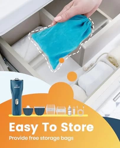 oneisall Quiet Pet Clippers for Cat Matted Hair, Cordless Cat Hair Trimmer with Storage Bag | Low Noise Under 50 dB thumbnail 6
