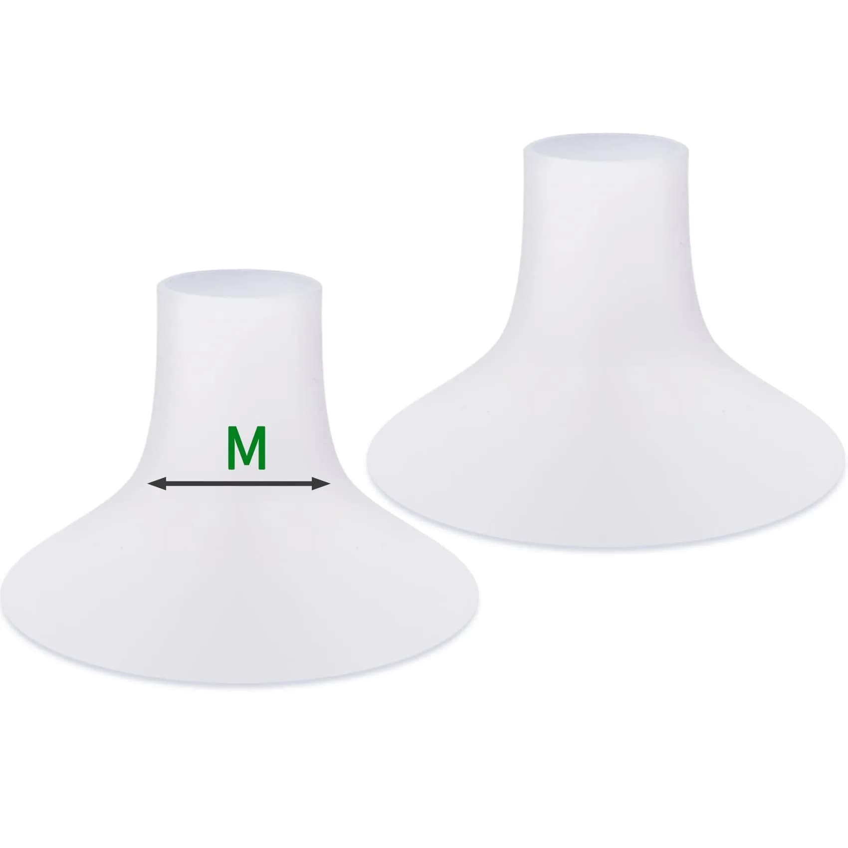 Mompmuir Breast Pump Cushion L (2 pc) | Reduces Pumping Pain, Customizes Flange Fit for 27-29mm Shields — M (For 24-26mm Flange)