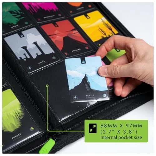 Vault X 9 Pocket Zip Trading Card Binder 360 Cards Exo-Tec Pink | Premium Card Protection thumbnail 5