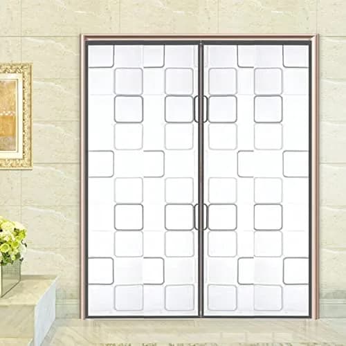 Alyseldy Insulated Door Curtain Magnetic Thermal Door Cover 74 x 81.5 Inch | Energy Saving for AC Rooms thumbnail 6