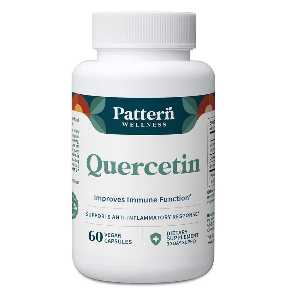 Pattern Wellness Quercetin Supplement – 60 Vegan Capsules | Immune & Cellular Support - main product image