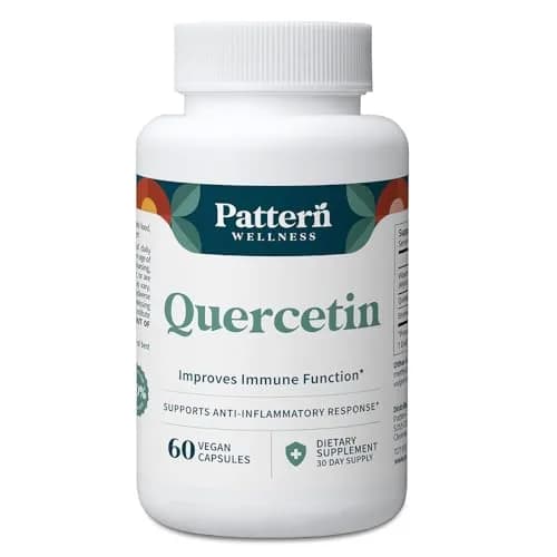 Pattern Wellness Quercetin Supplement – 60 Vegan Capsules | Immune & Cellular Support thumbnail 1