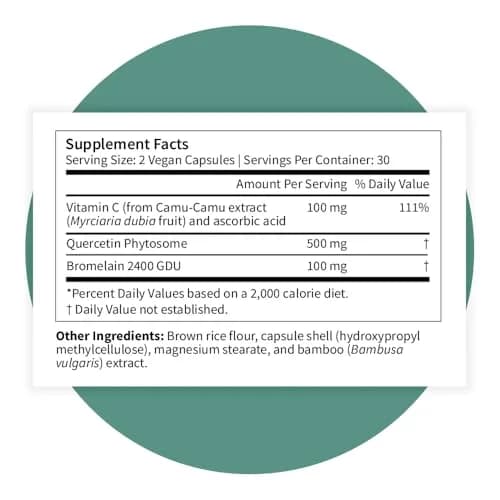 Pattern Wellness Quercetin Supplement – 60 Vegan Capsules | Immune & Cellular Support thumbnail 8