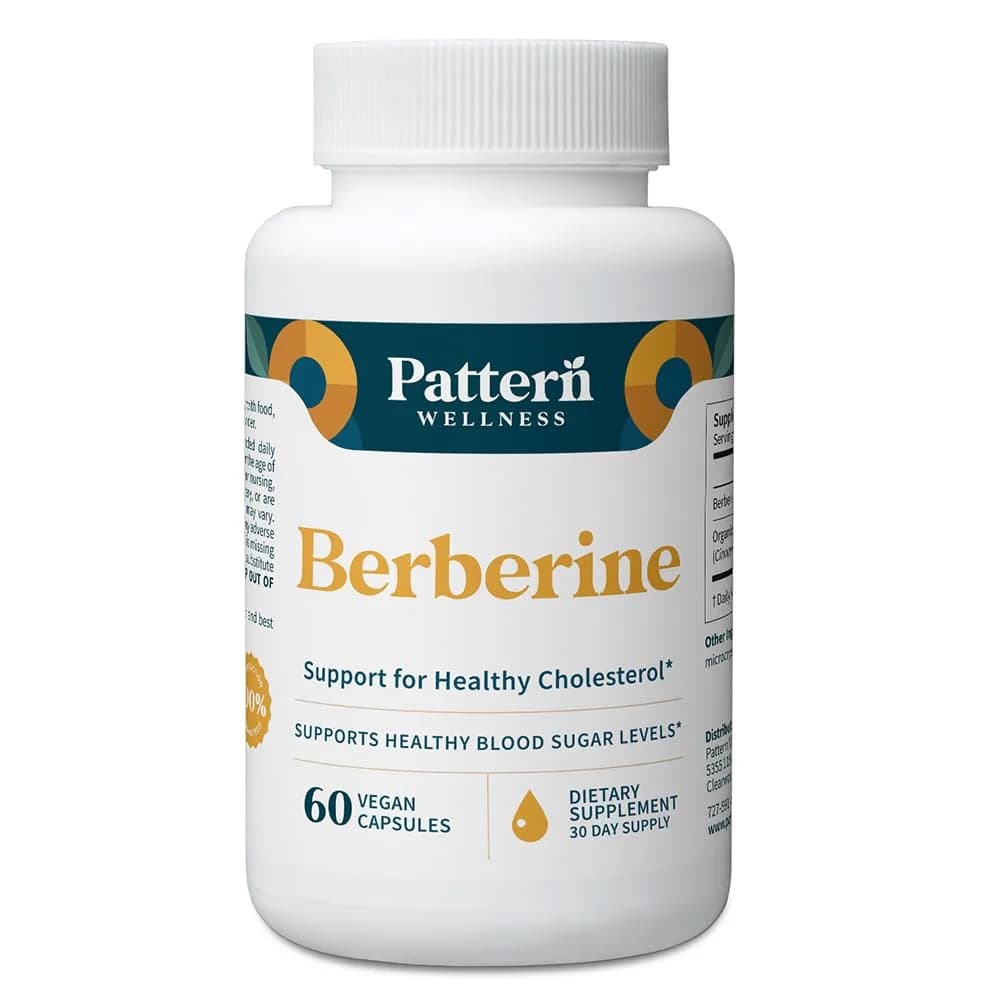 Pattern Wellness Berberine Supplement – 60 Capsules | Supports Metabolic Balance & Circulatory Wellness - main product image