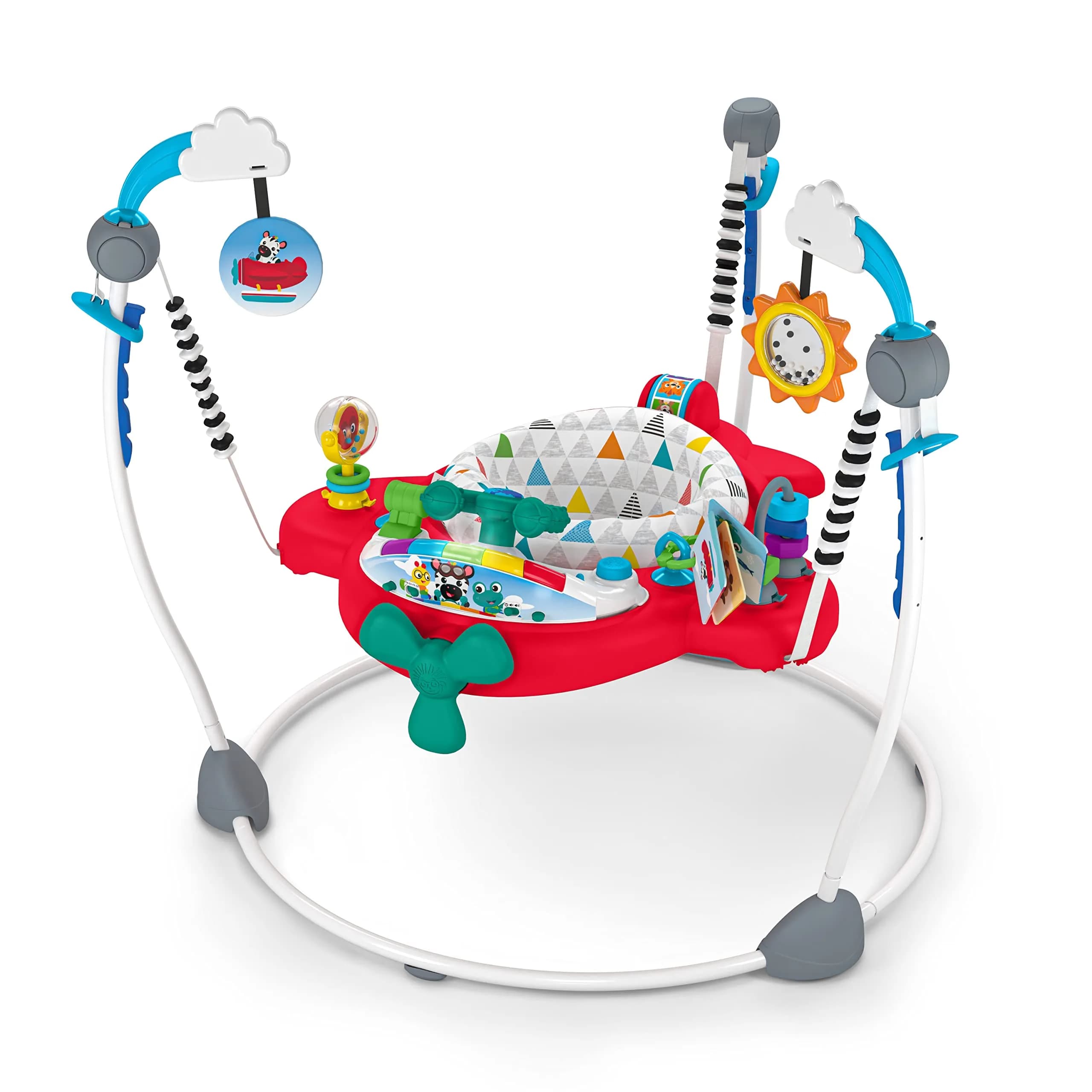 Baby Einstein Ocean Explorers Airplane Adventure 2-in-1 Activity Jumper with Lights & Music, 33.98" (86.3 cm) | Ages 6 Months+