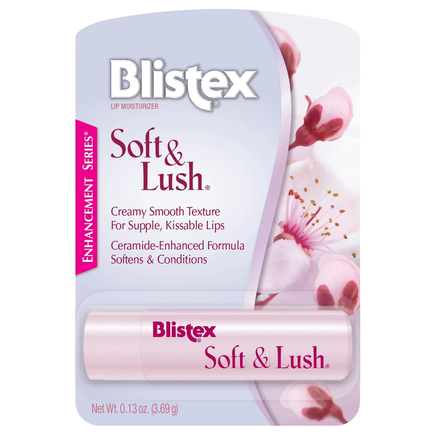Blistex Soft & Lush Lip Protectant 0.13 oz | Ceramide-Enhanced Moisturizer for Deep Hydration — 0.13 Ounce
