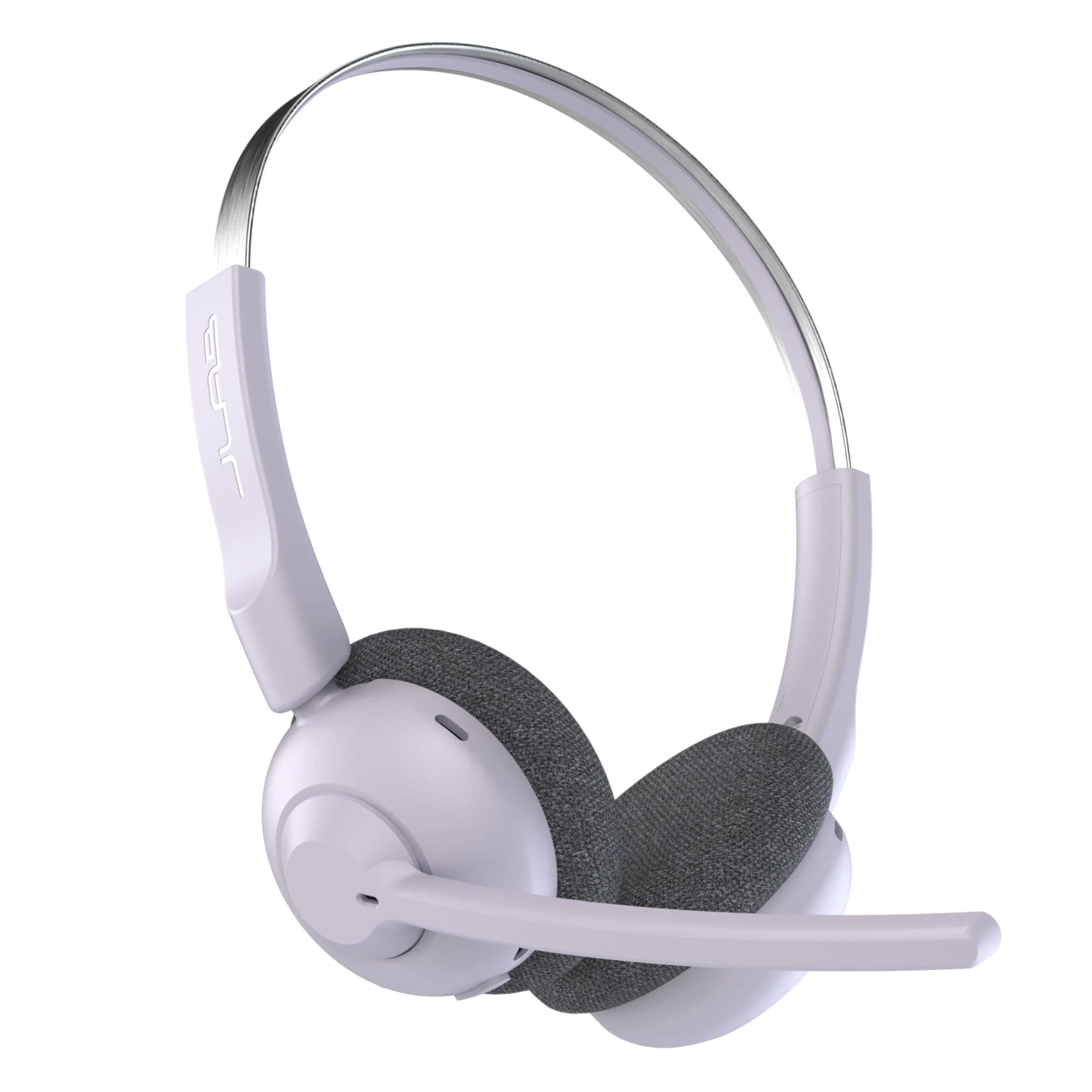 JLab Go Work Pop On-Ear Wireless Headset Teal | Bluetooth Multipoint Noise Canceling Boom Mic — Lilac