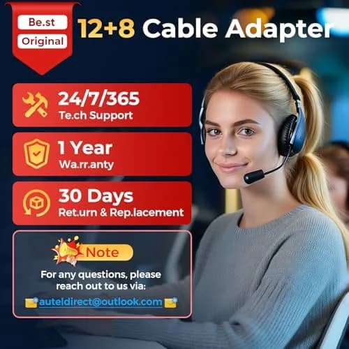 Autel OBD2 12+8 Adapter for Chrysler | Secure Gateway Bypass Cable, 40cm thumbnail 8