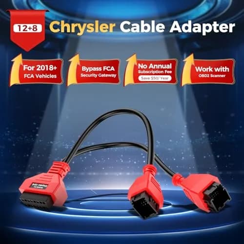 Autel OBD2 12+8 Adapter for Chrysler | Secure Gateway Bypass Cable, 40cm thumbnail 2