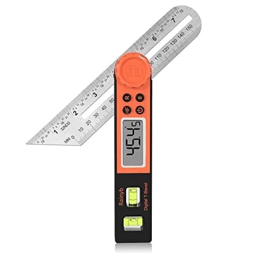 Rainyb Digital Angle Finder & T Bevel Gauge 0-360° | LCD Display & Locking Knob for Woodworking, Construction, DIY thumbnail 1