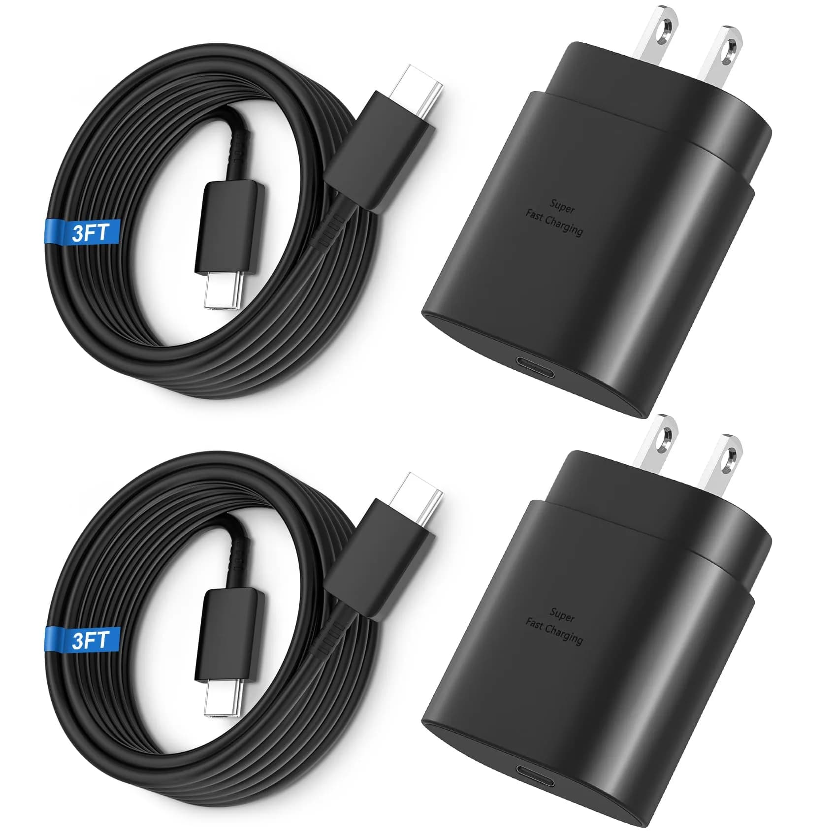 Vilive Super Fast Charger Type C 25W | Compact, Universal Compatibility, 2-Pack