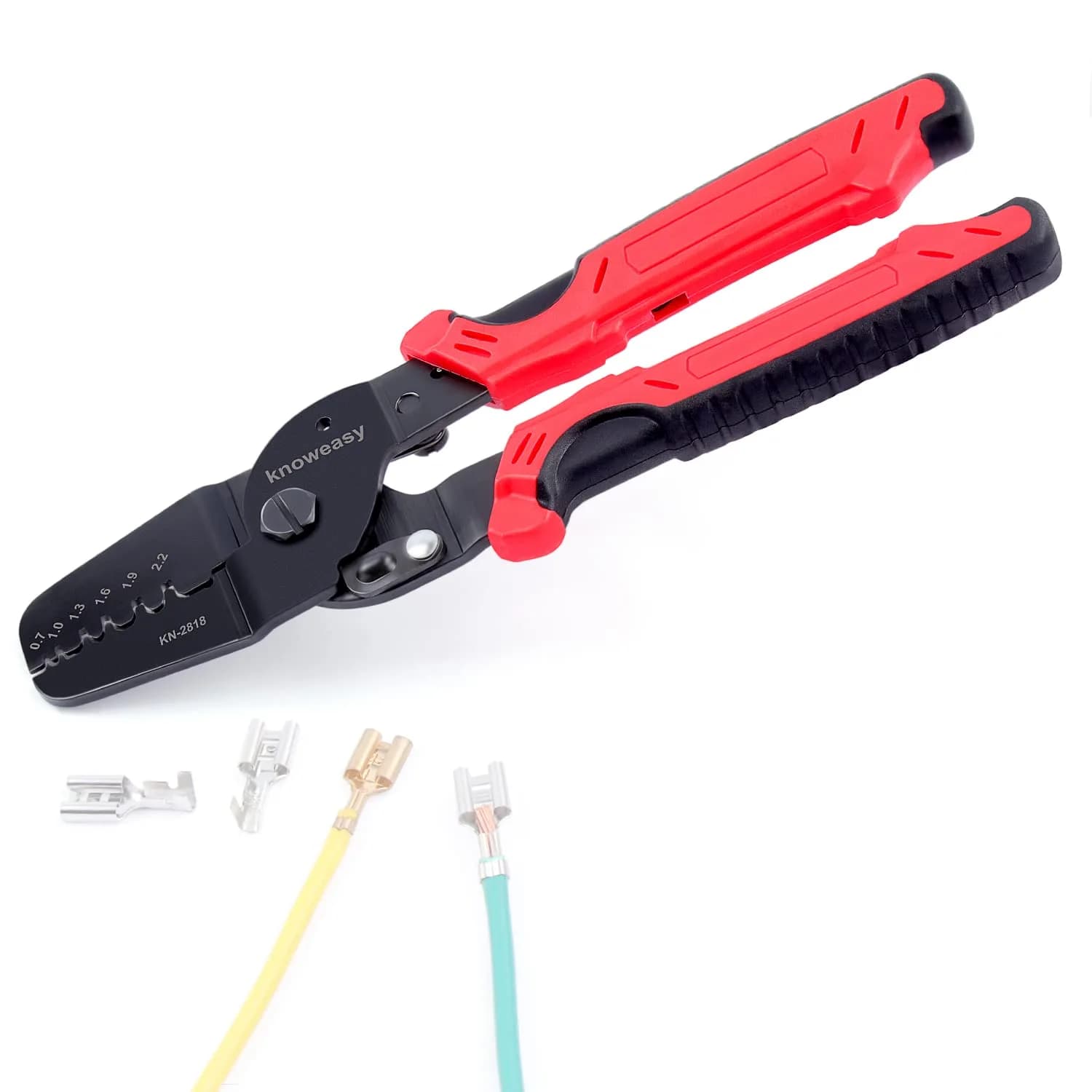 Knoweasy Deutsch Crimper KN16 | 4-Way Indent, 8 Impressions, Automotive & Electrical Use — KN 2818