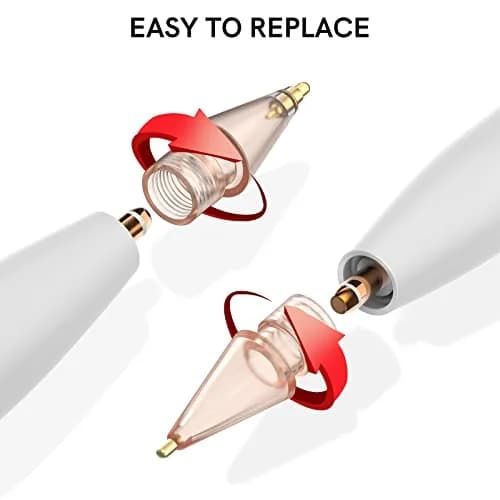 Delidigi Replacement Tips for Apple Pencil 1st & 2nd Gen, Pro, USB-C | Wear-Resistant, Precise Control thumbnail 6