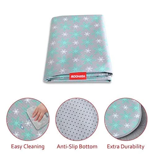 Moonsea Extra Large Splat Mat 54"x72" (137cm x 183cm) | Waterproof Non-Slip Floor Mat for High Chairs & Art Projects thumbnail 6