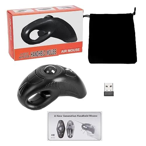 welspo Wireless Trackball Laser Mouse with AAA Battery | Ergonomic Design for Left & Right Hand thumbnail 7